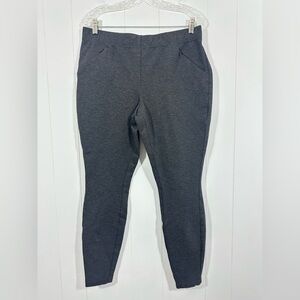 J Jill Womens Pants Gray Size Medium Ponte Leggings High Rise Rayon Blend